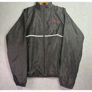 Sports Illustrated Black Windbreaker Jacket Men’s XL Full Zip Lightweight Retro